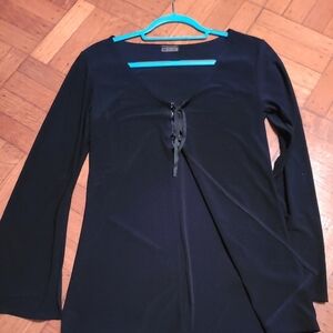 Vintage Long Boho Bell Sleeve Tunic Hippi Type Top